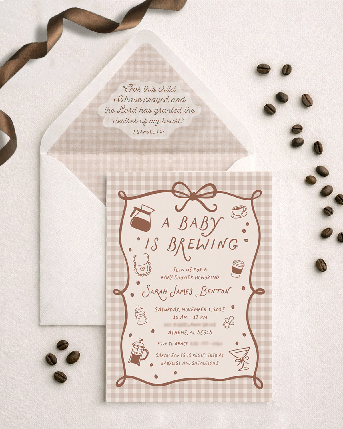 Baby Is Brewing Baby Shower Invitation