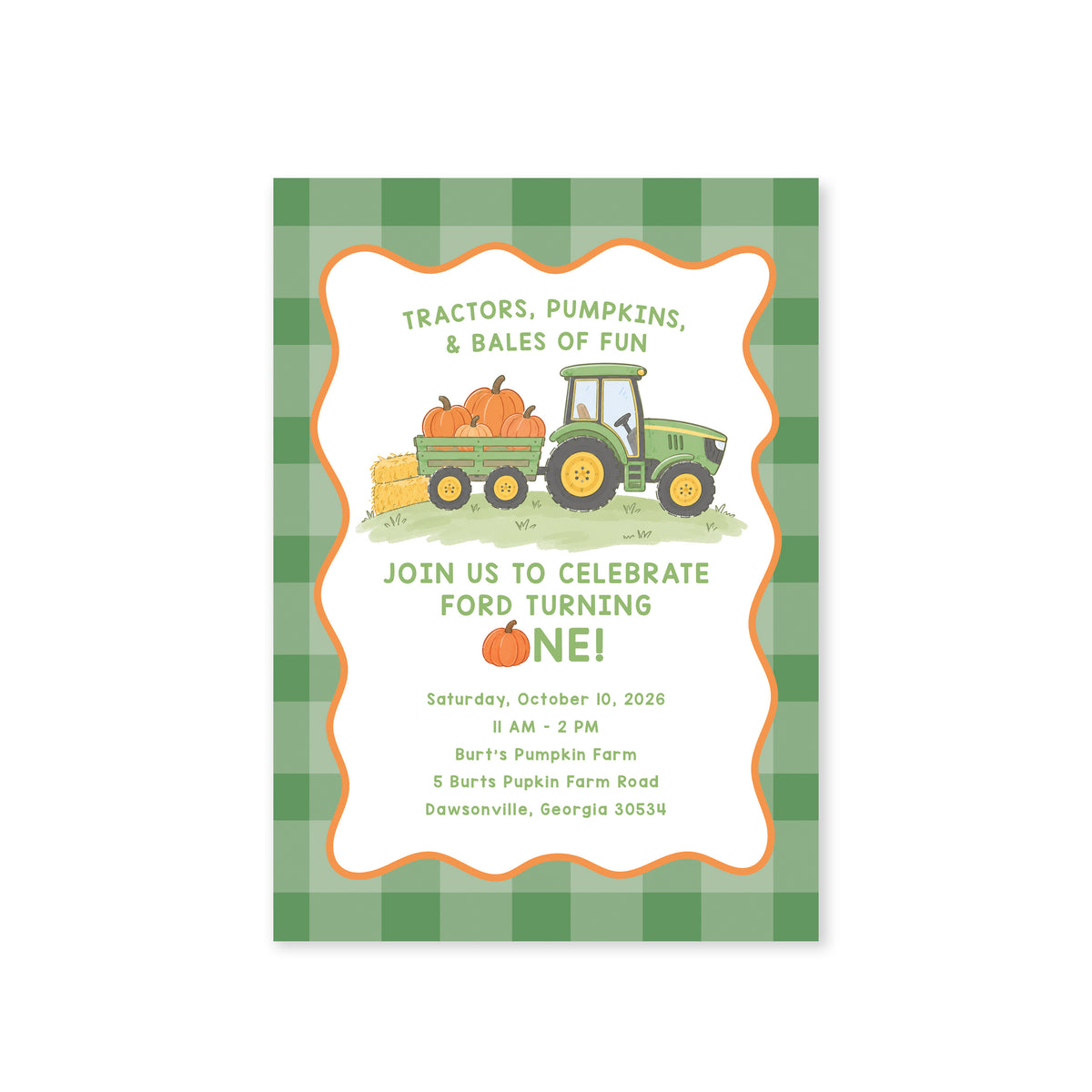 Bales of Fun Birthday Invitation