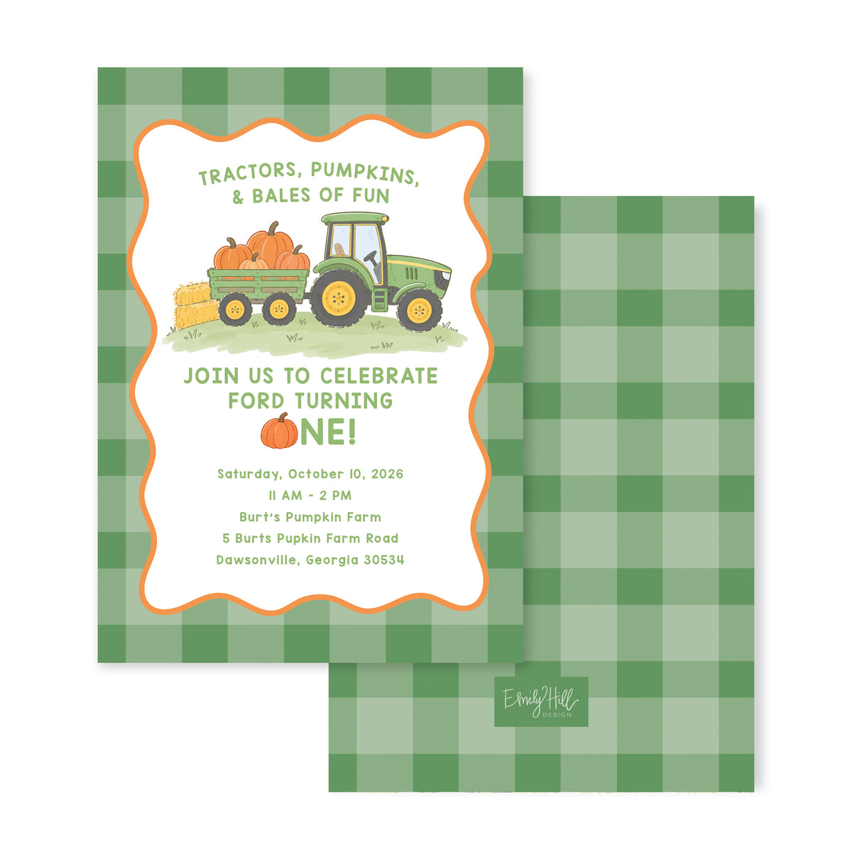 Bales of Fun Birthday Invitation
