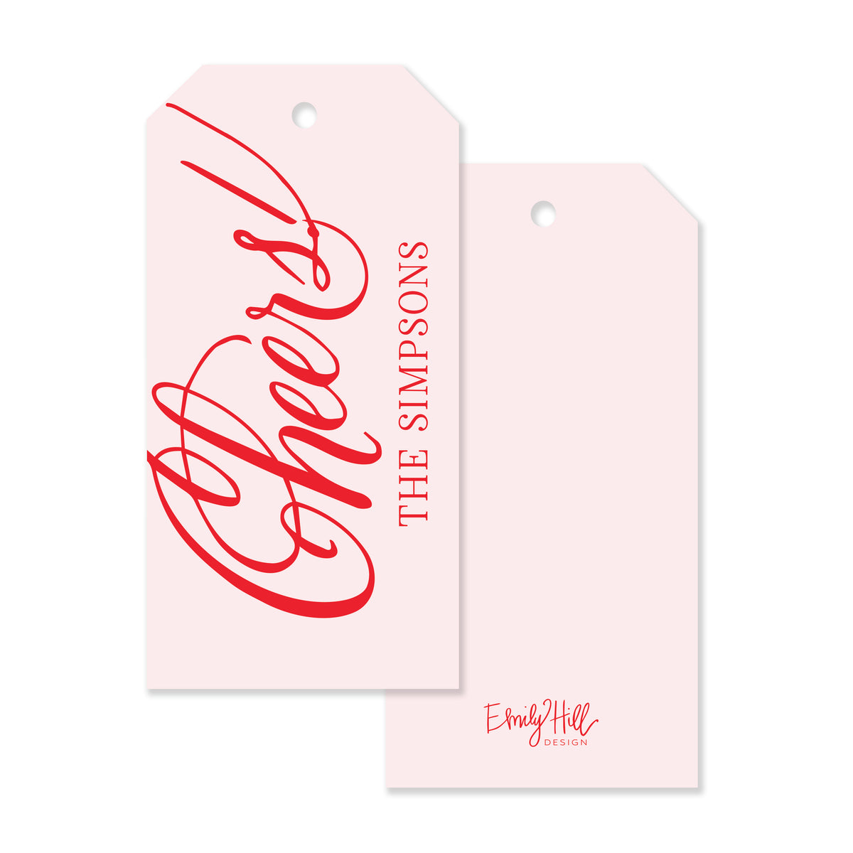 Cheers Holiday Gift Tag