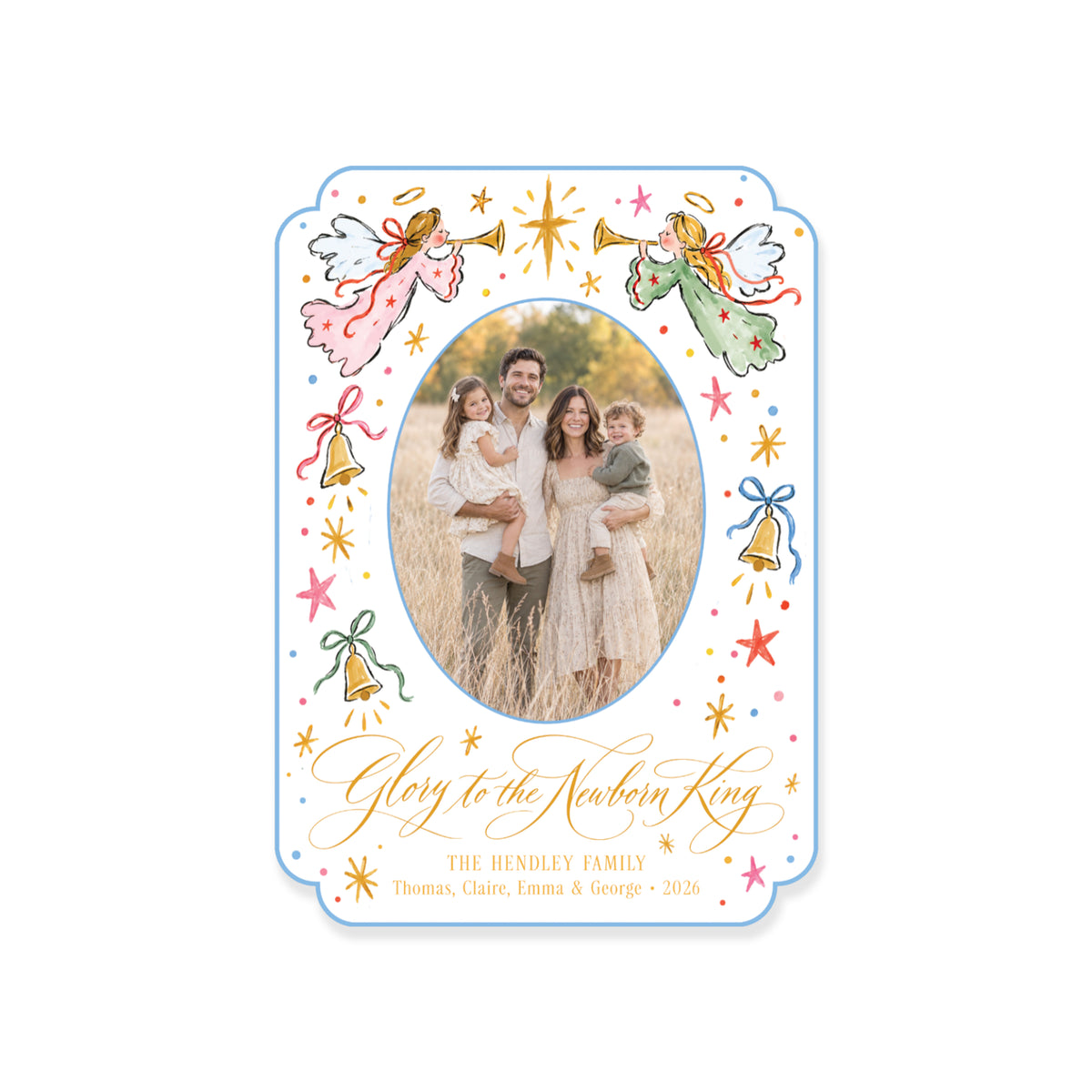 Christmas Angels Christmas Card