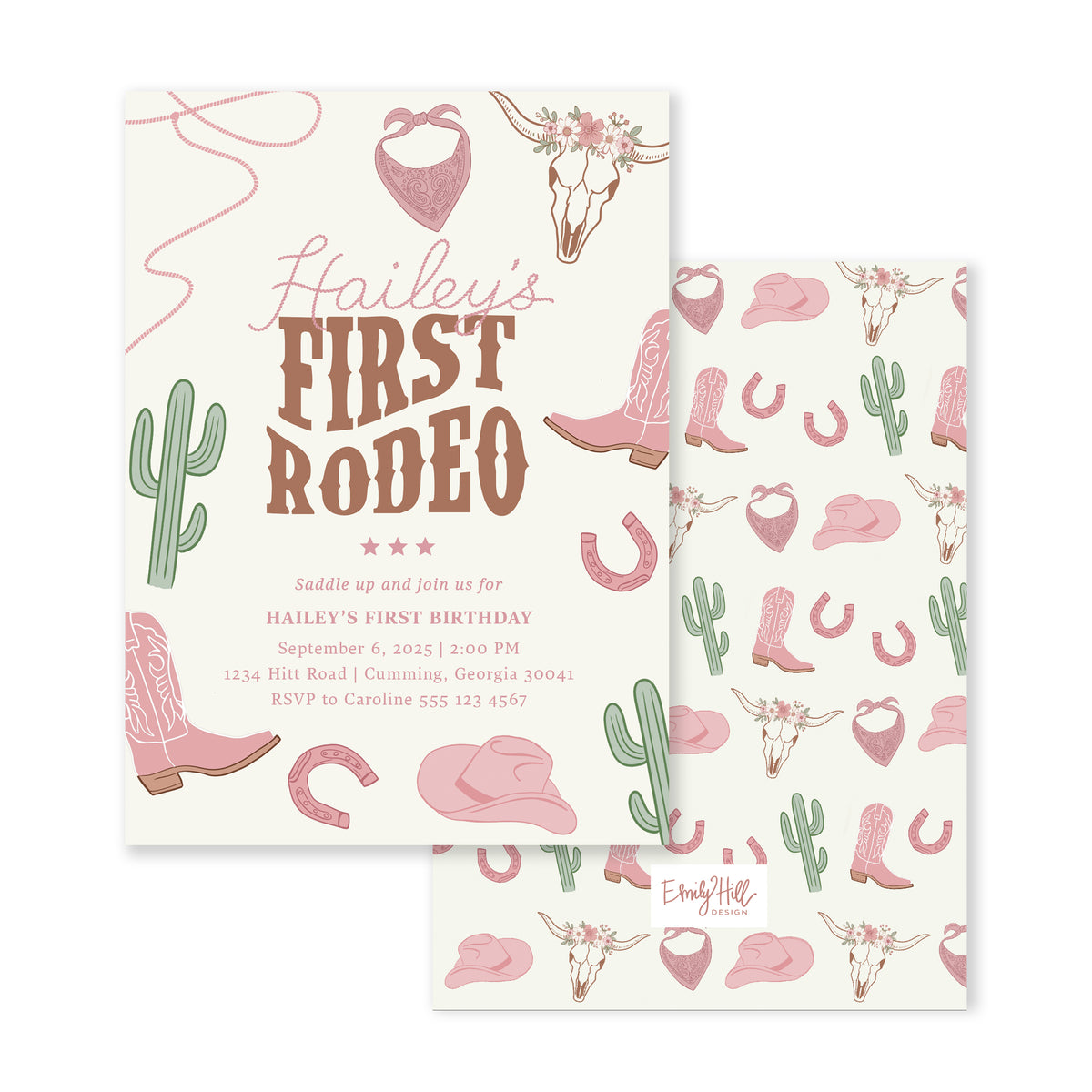 First Rodeo Birthday Invitation
