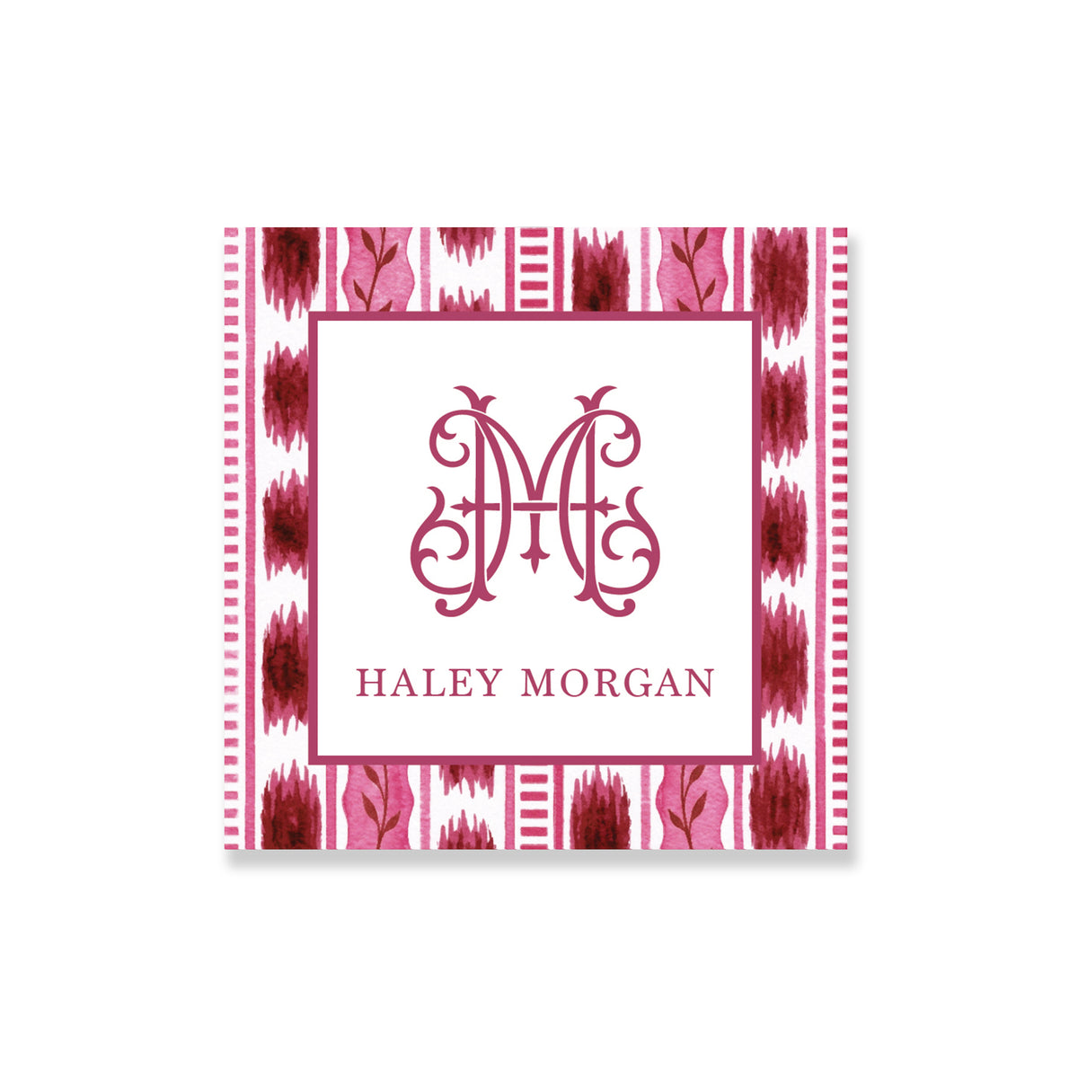 Vineyard Stripe Enclosure Card - Pink