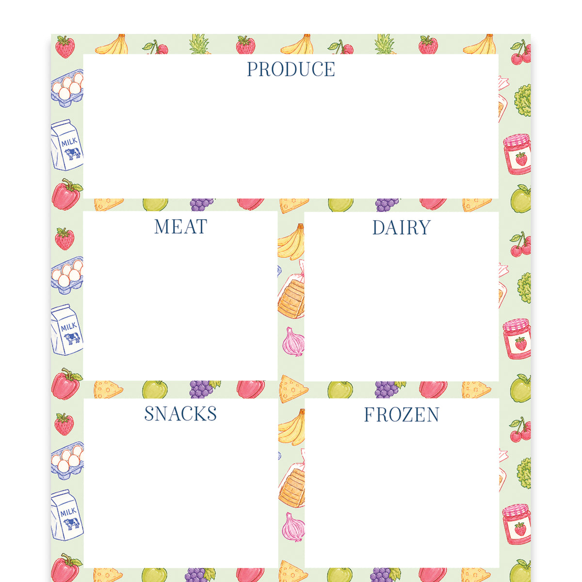 Grocery List Notepad