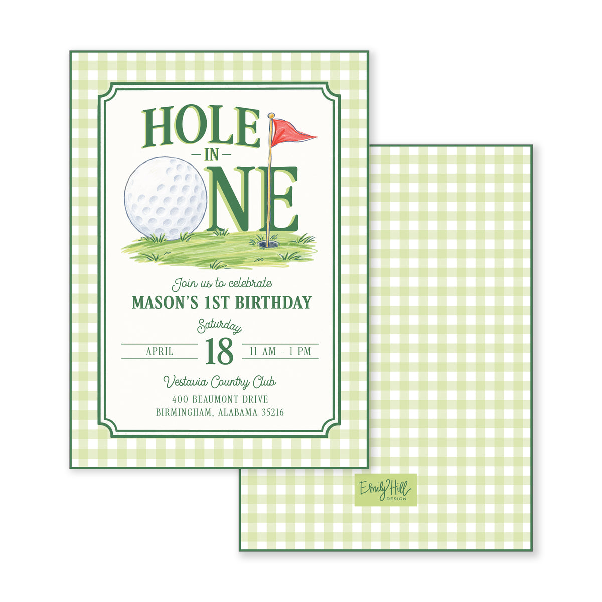 Hole-In-One Birthday Invitation