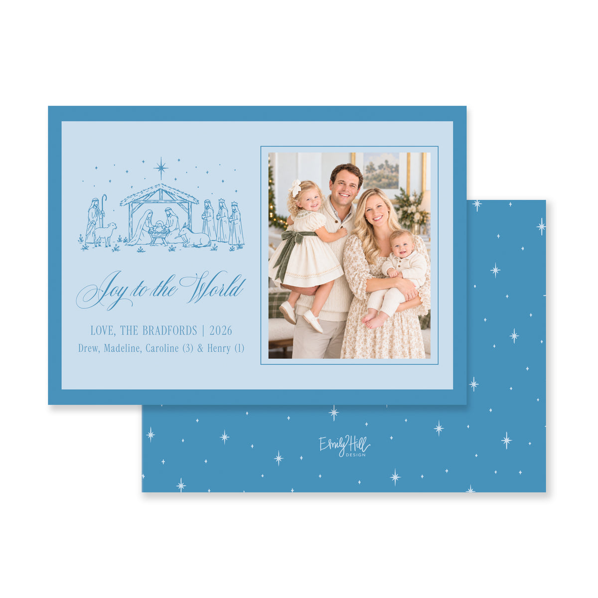 Horizontal Nativity Christmas Card
