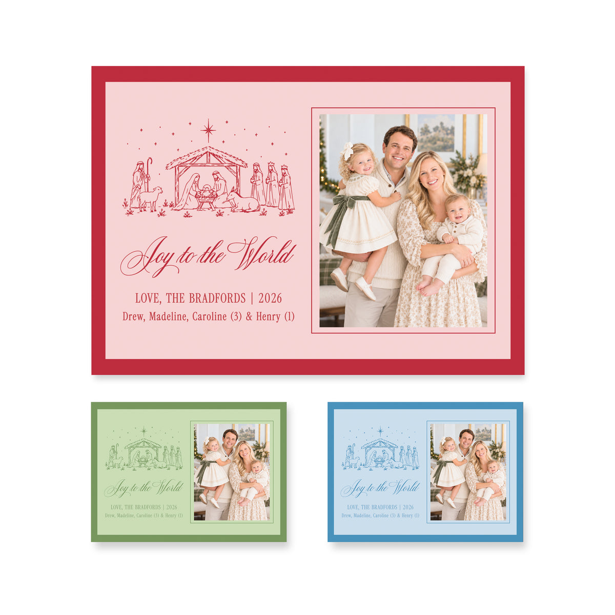 Horizontal Nativity Christmas Card