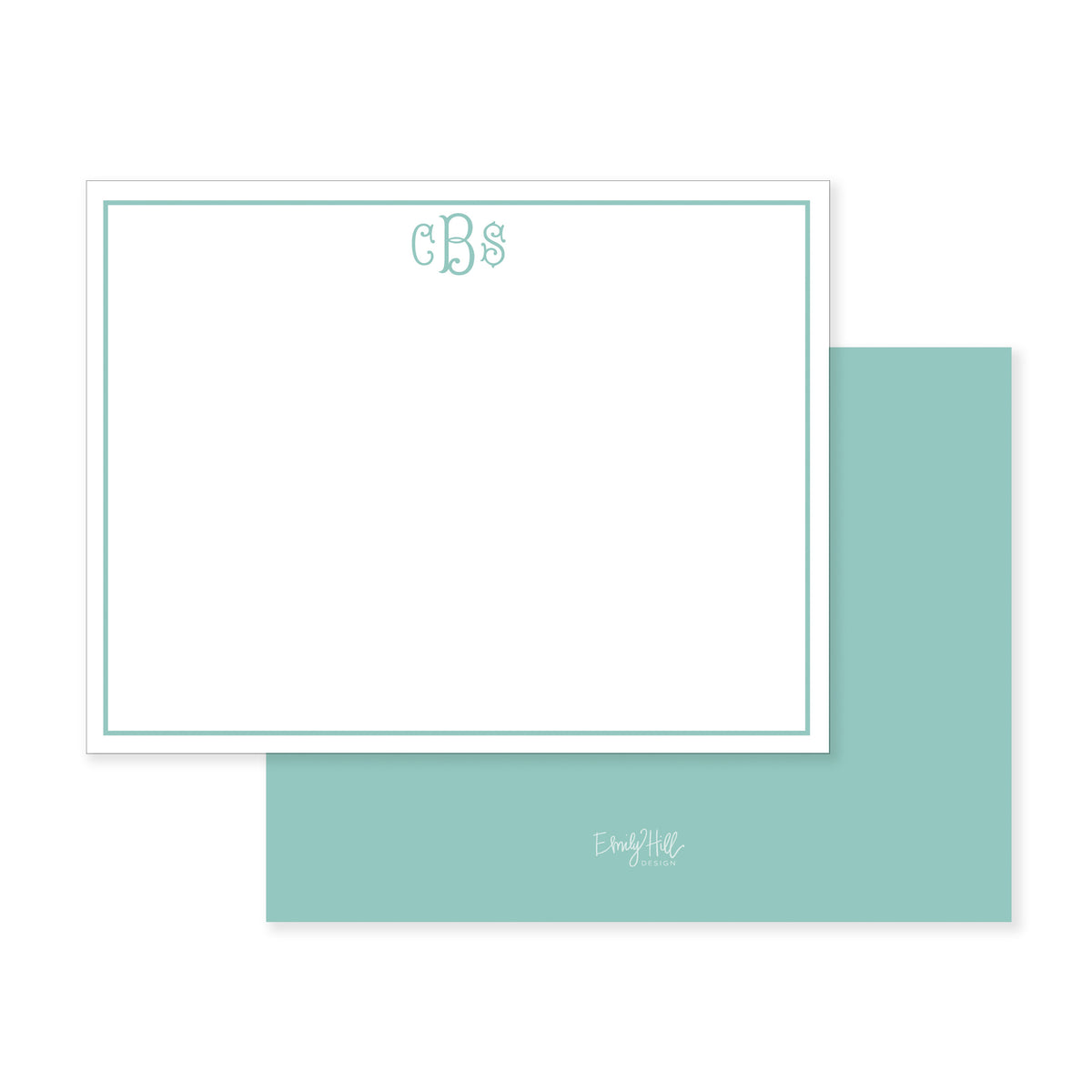 Line Border Notecard