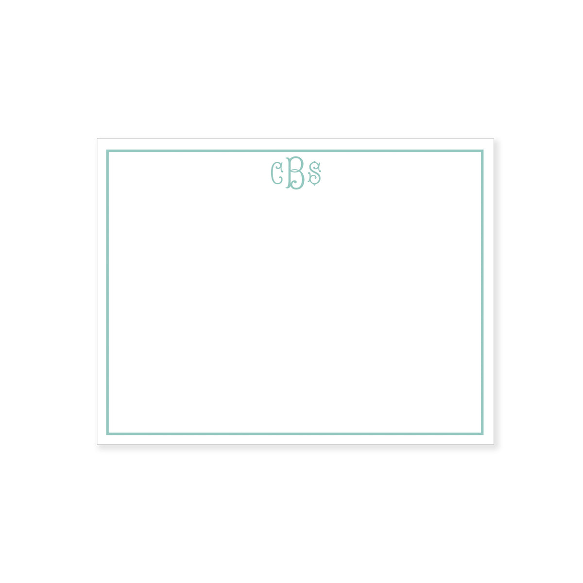 Line Border Notecard