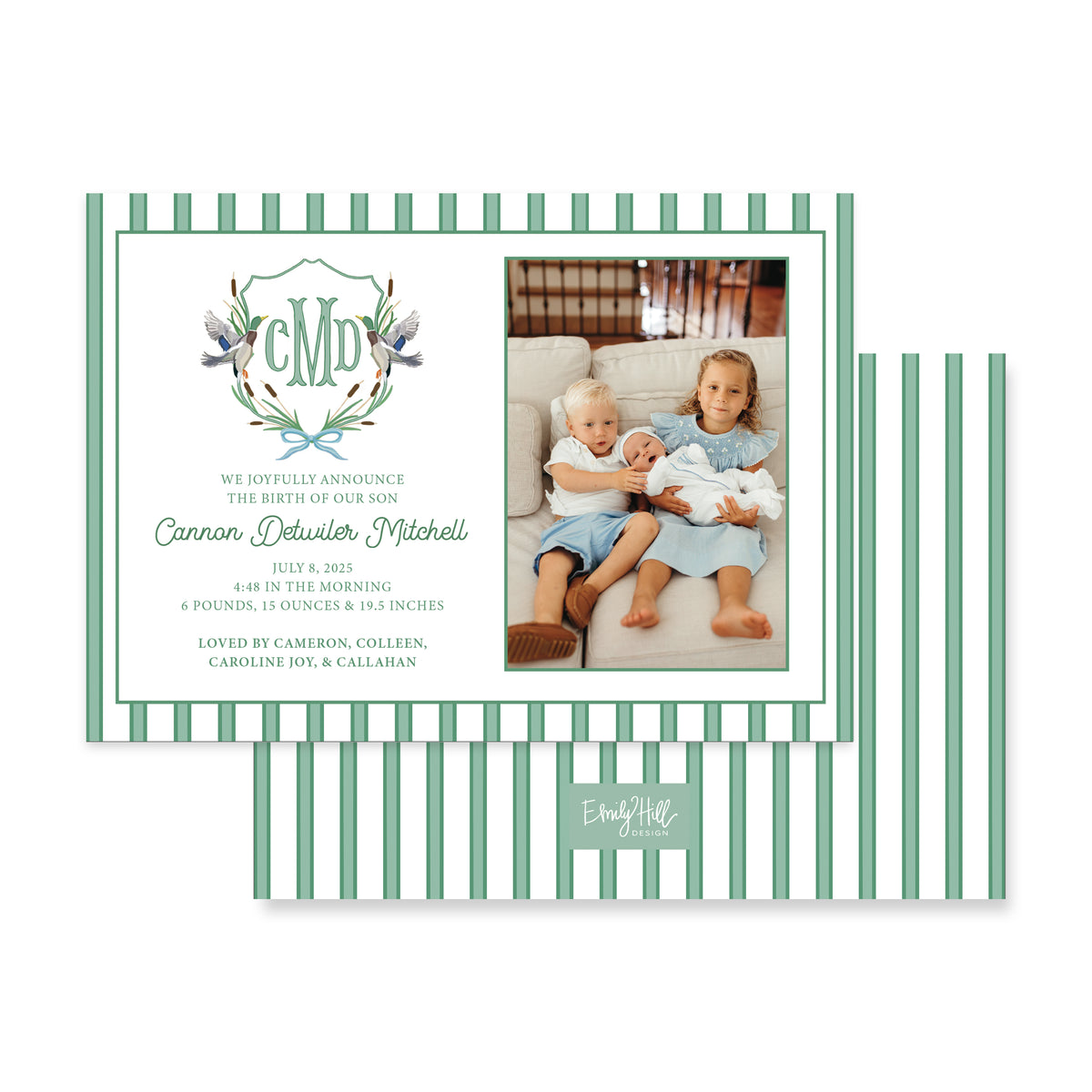 Mallard Crest Birth Announcement