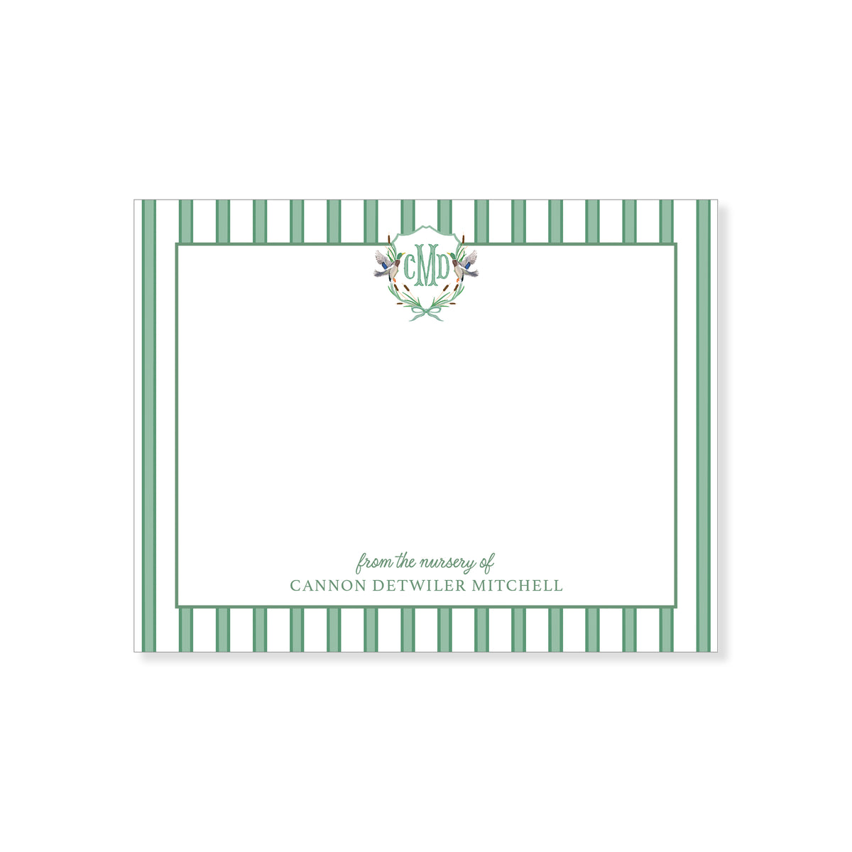 Mallard Crest Nursery Notecard