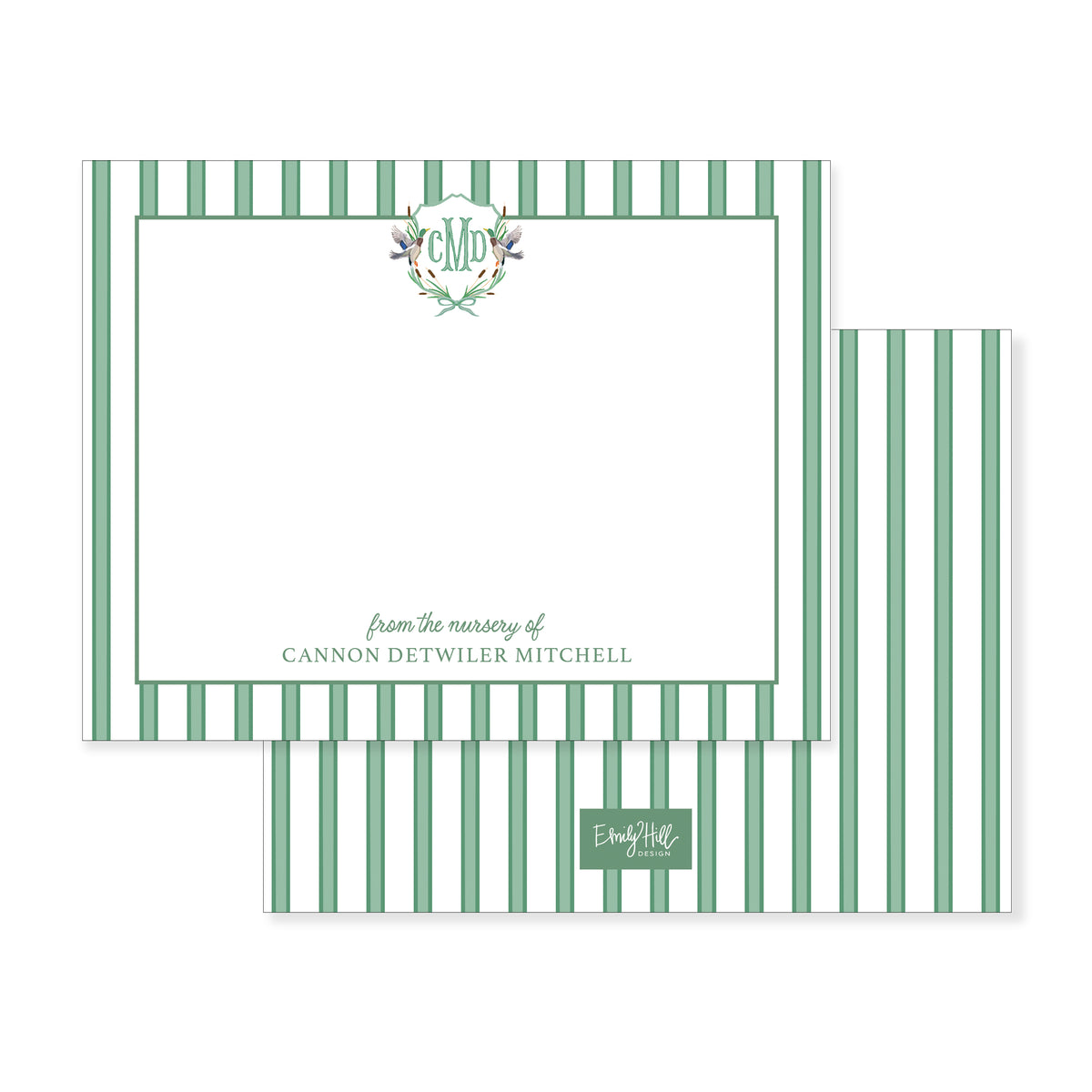 Mallard Crest Nursery Notecard