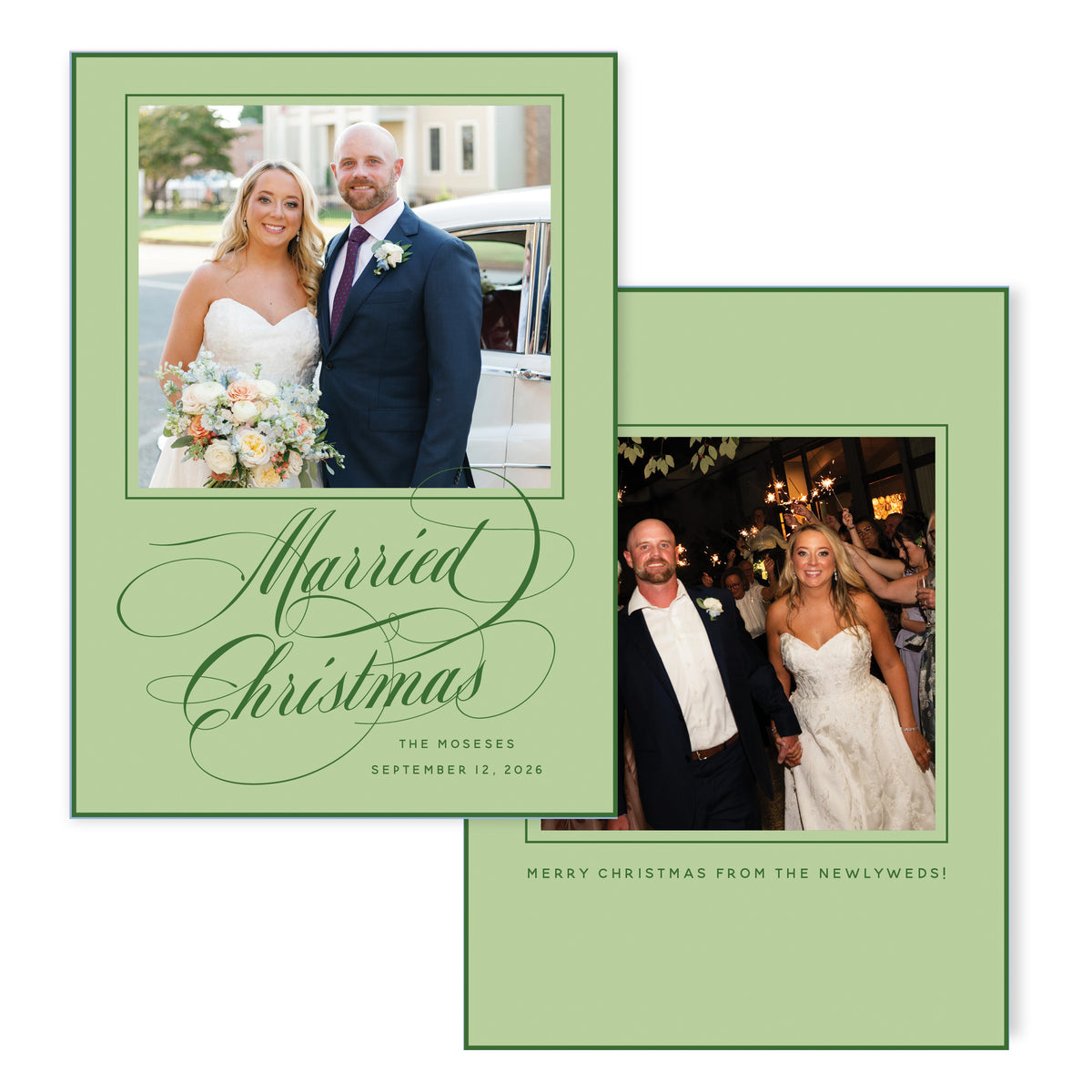 First Married Christmas Card