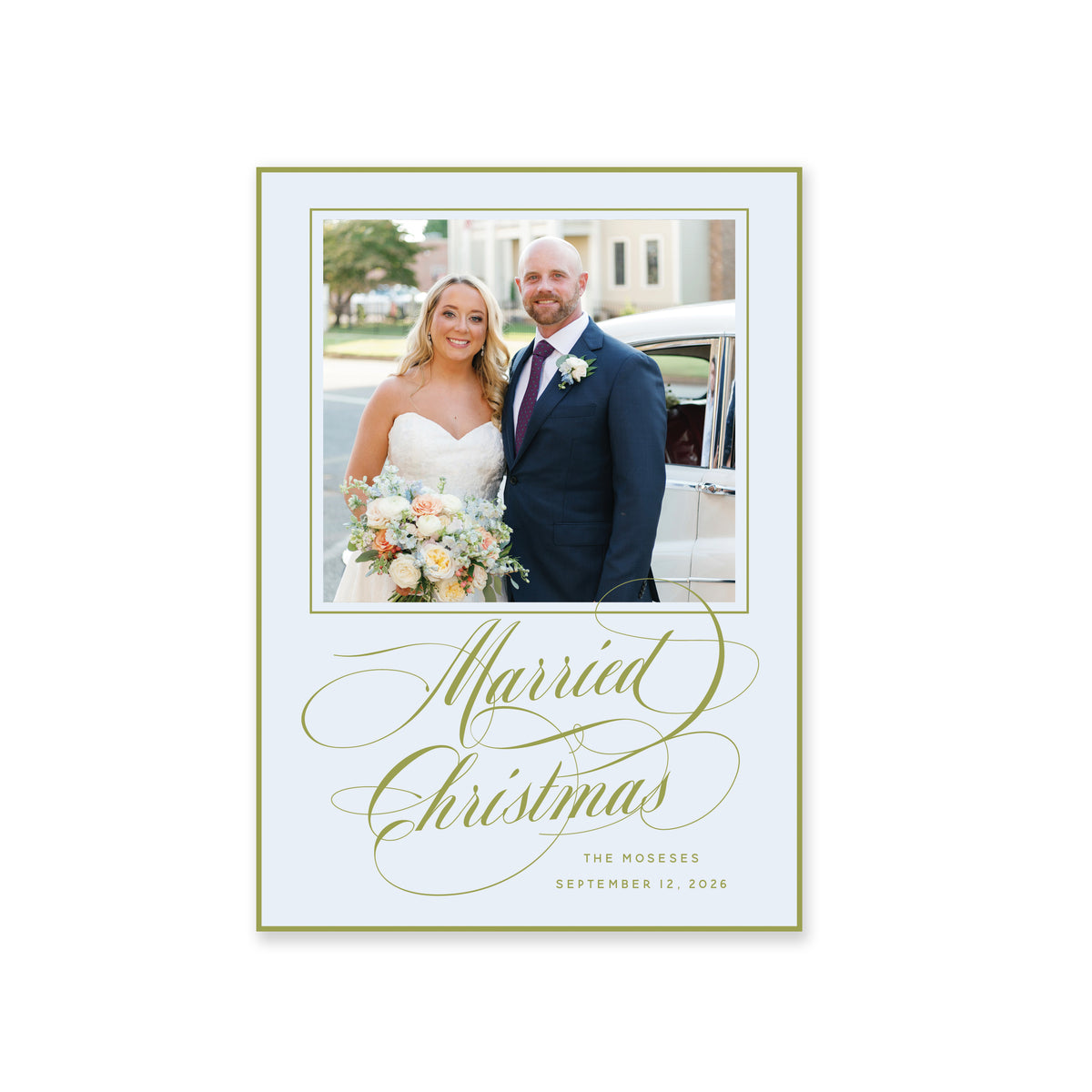 First Married Christmas Card