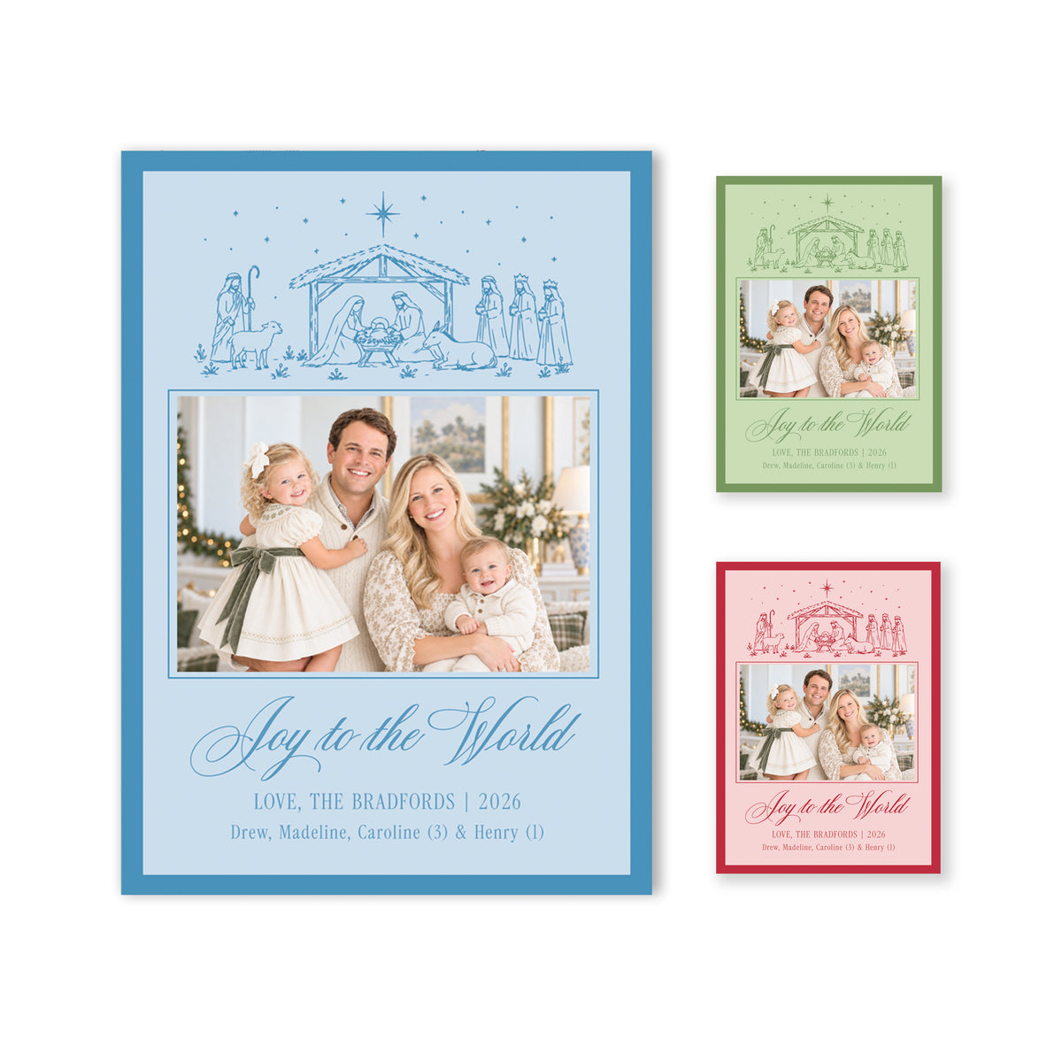 Vertical Nativity Christmas Card