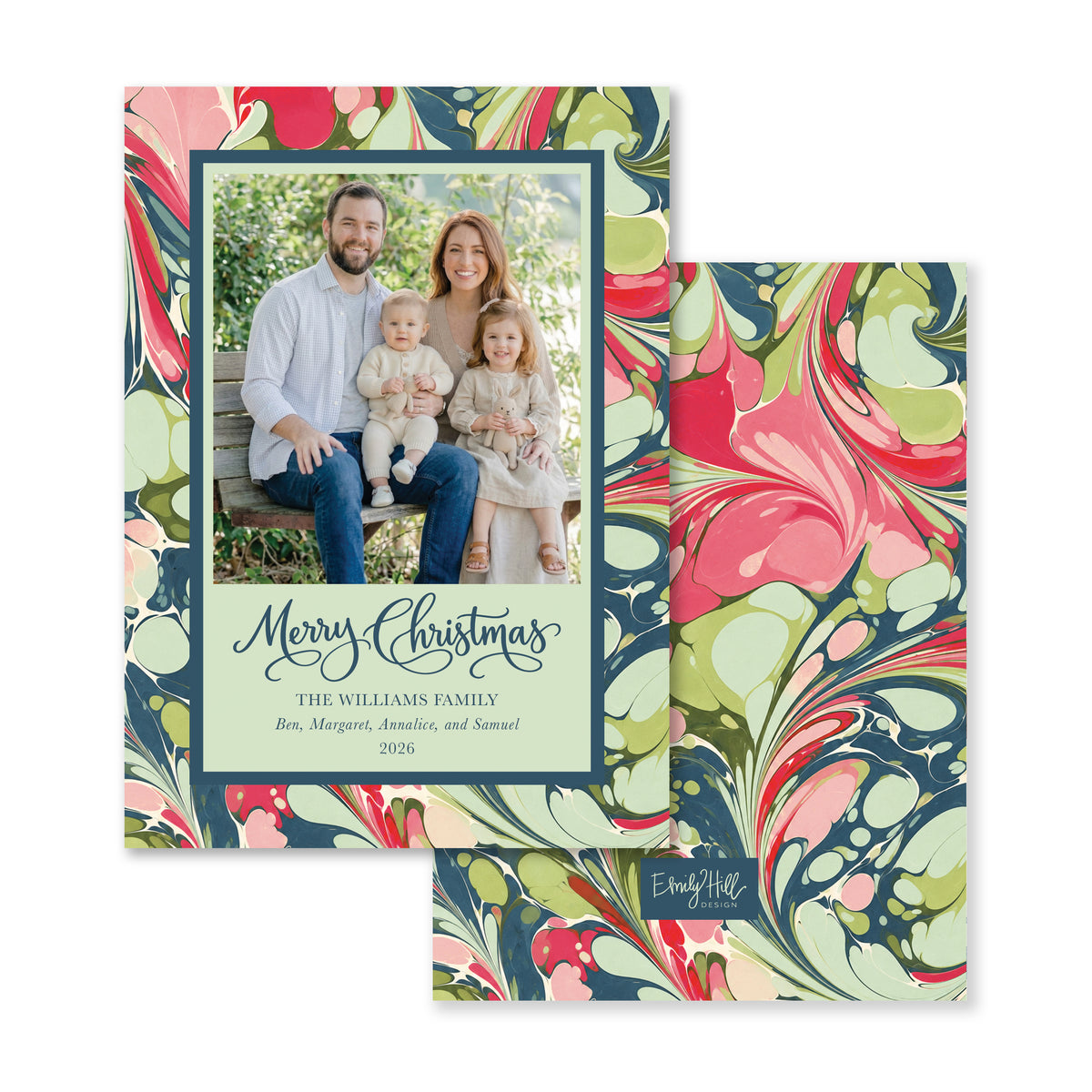 Palmetto Marble Christmas Card