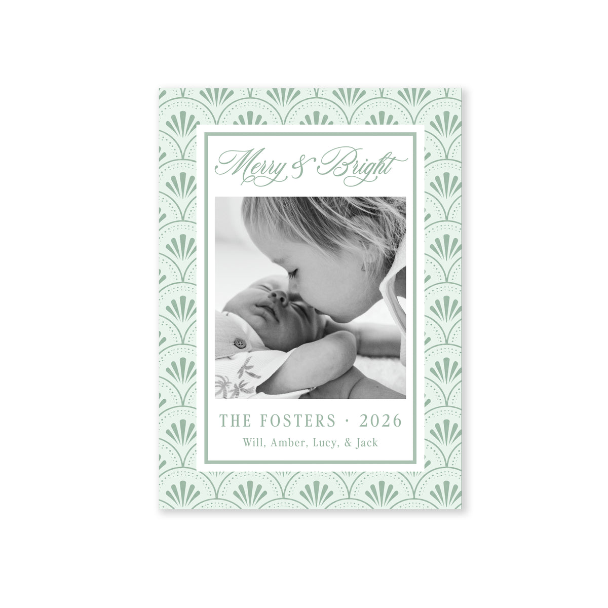 Shell Scallop Christmas Card