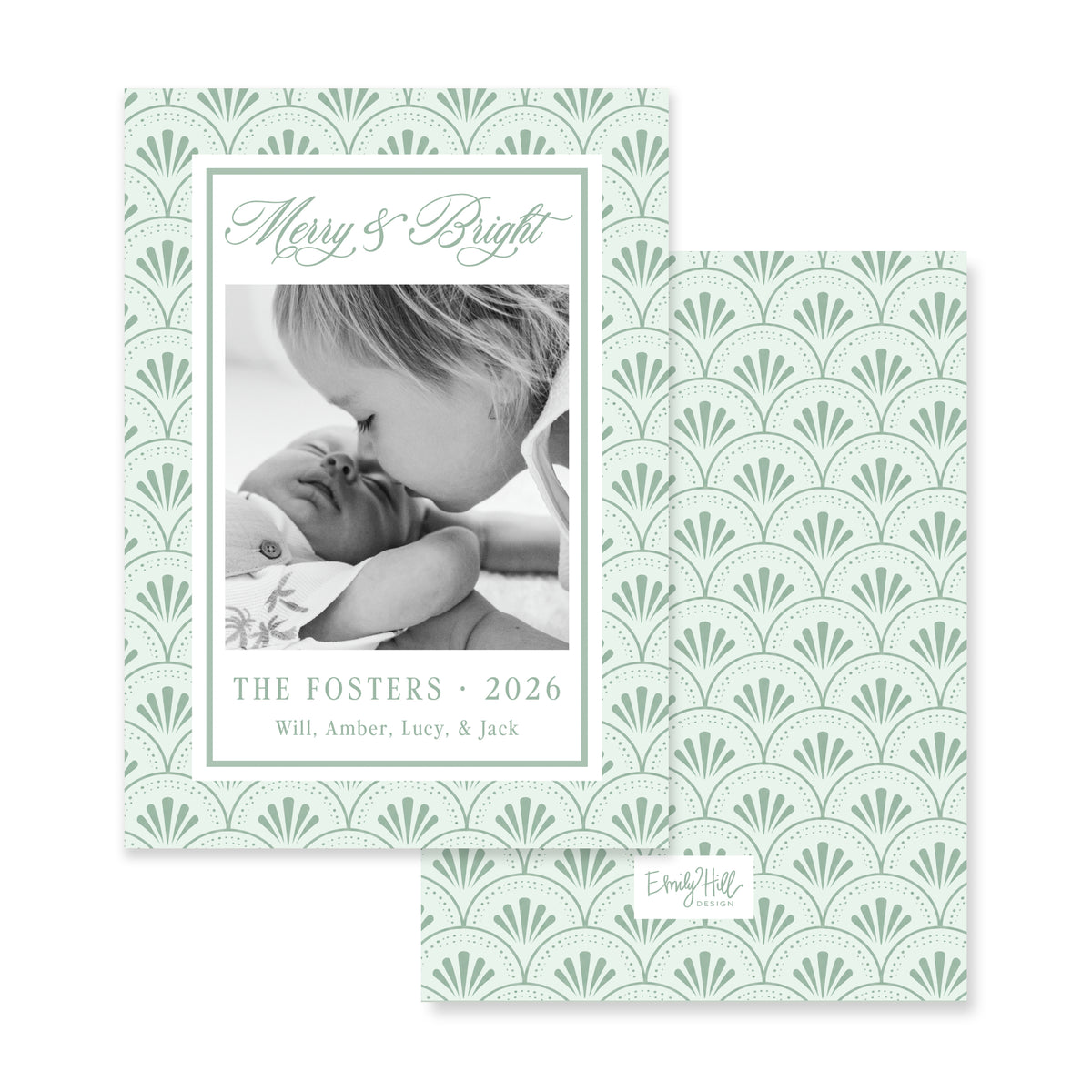 Shell Scallop Christmas Card