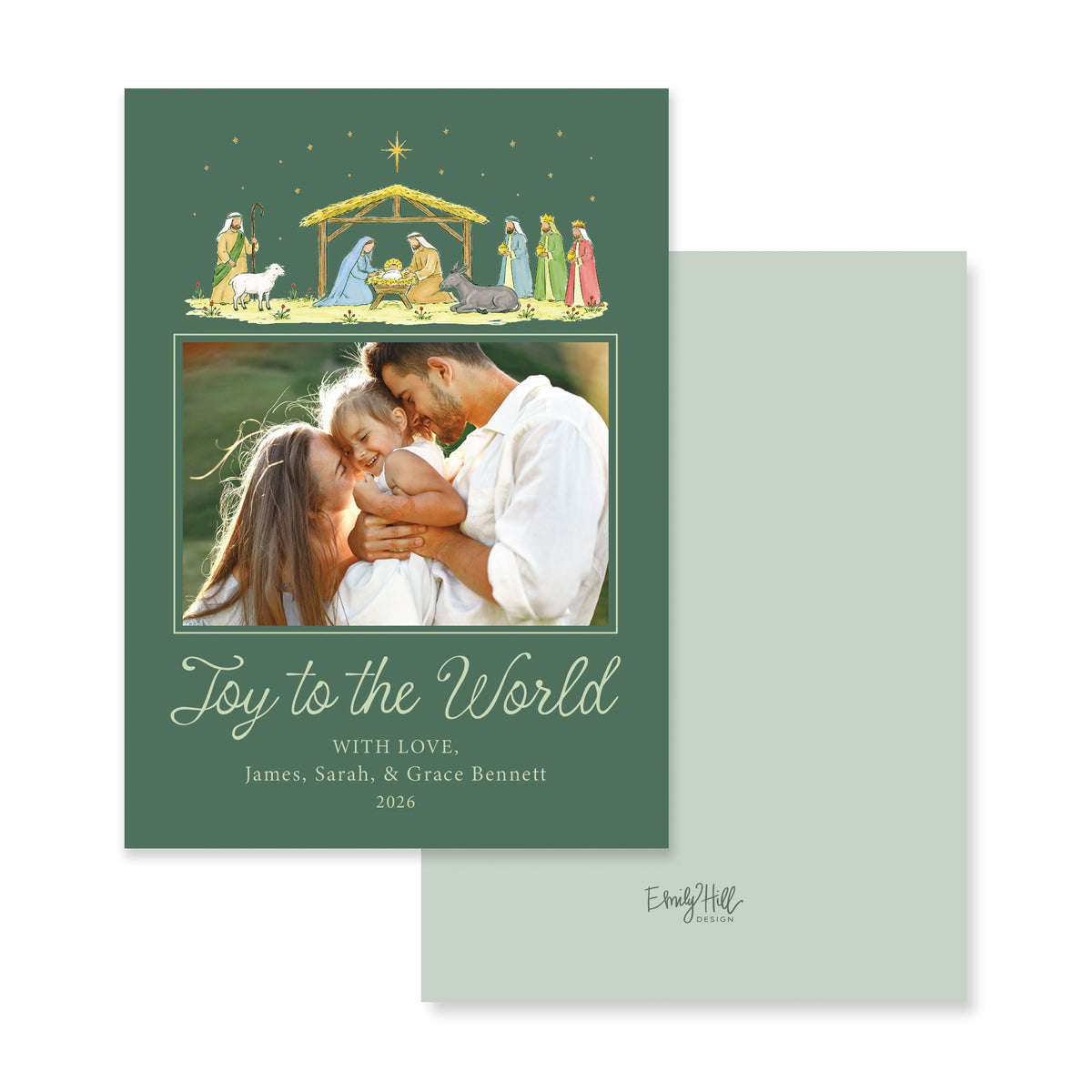 Full Color Nativity Christmas Card