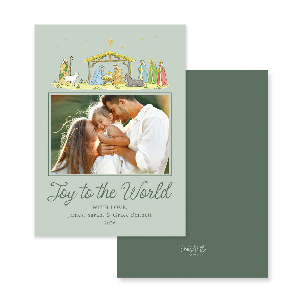 Full Color Nativity Christmas Card