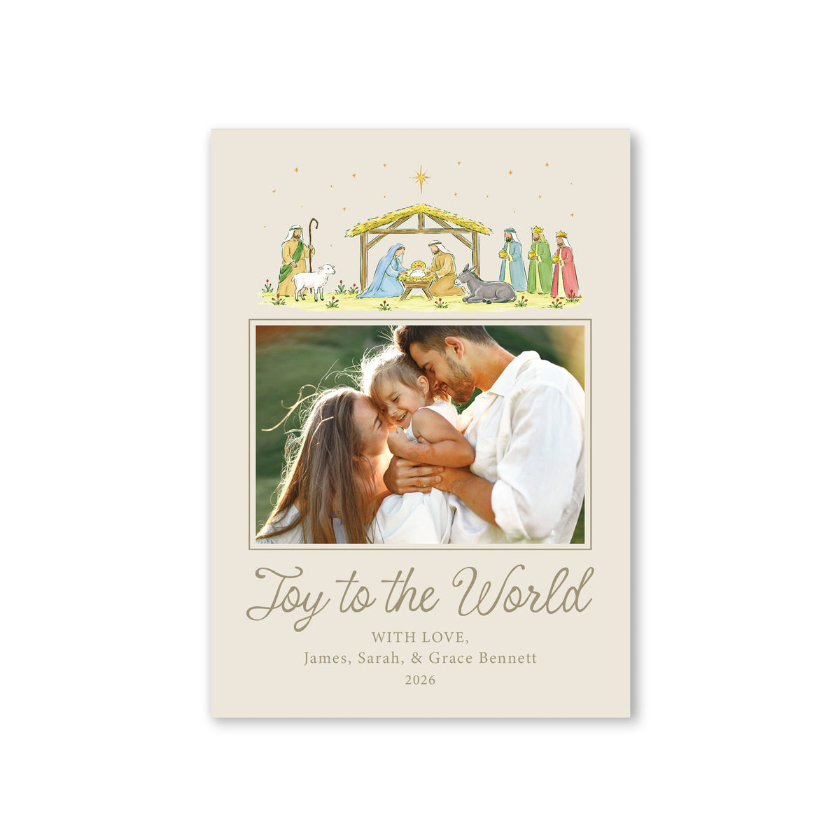 Full Color Nativity Christmas Card
